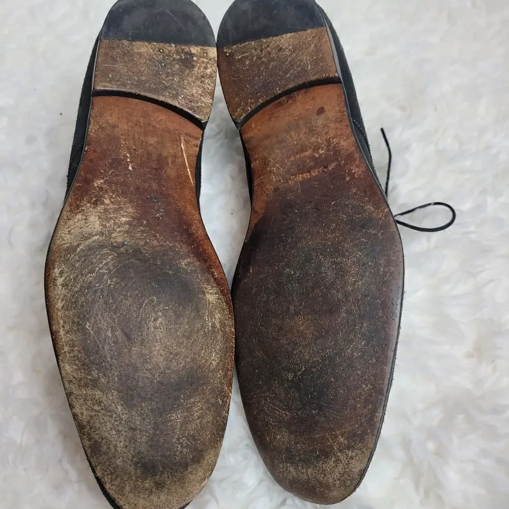 Burberry Chukka Boots Men's Size 8  Black Suede Bexton Desert Shoes